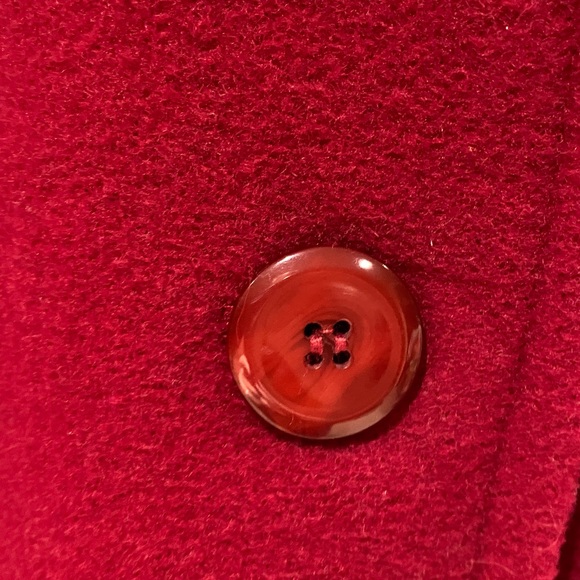 Worthington Women's Vibrant Red Pea Coat 2 X. Ptp is 26 - Picture 3 of 6